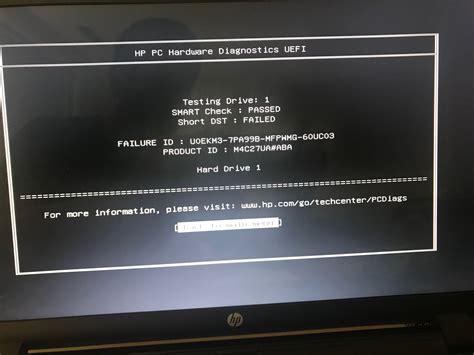 hard drive test failed hp laptop|hp storage check failed why.